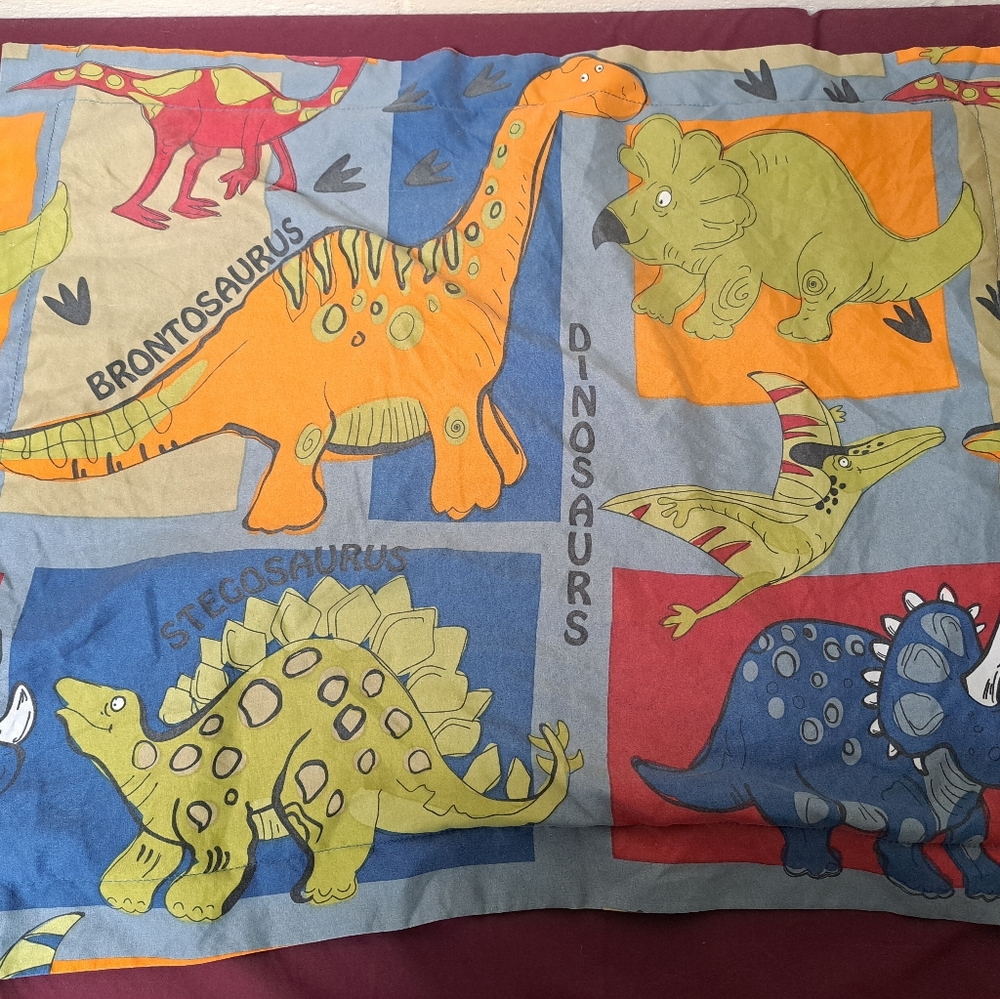 Dinosaur Standard Size Pillow Sham